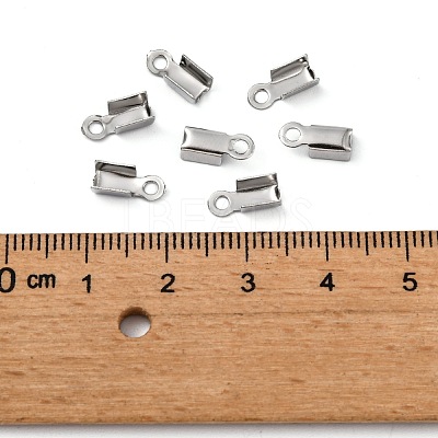 Tarnish Resistant 304 Stainless Steel Folding Crimp Ends STAS-R063-29-1