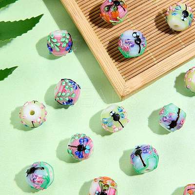 5Pcs Handmade Lampwork Beads LAMP-SZ0001-50C-1