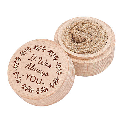 Wood Ring Box OBOX-WH0009-008-1