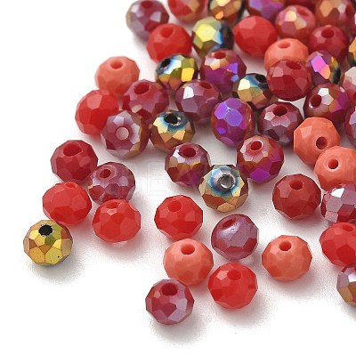 Electroplate Glass Beads GLAA-D020-01D-1