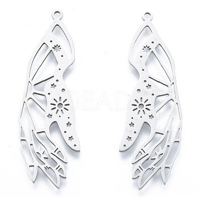 Non-Tarnish 201 Stainless Steel Pendants STAS-N090-LA939-1-1