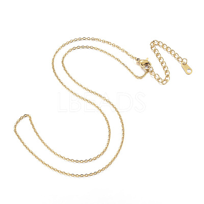 PVD Vacuum Plating 304 Stainless Steel Necklaces NJEW-E080-13G-1
