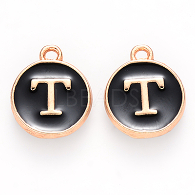 Golden Plated Alloy Charms X-ENAM-S118-02T-1