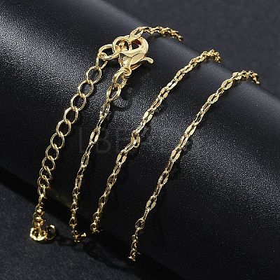 1.5MM Brass Dapped Chain Necklaces for Women KK-CBA4FD4-14G-1