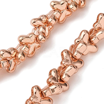 Electroplate Glass Beads Strands EGLA-H109-06-1