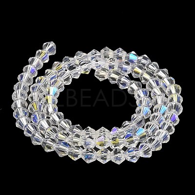 Transparent Electroplate Glass Beads Strands EGLA-A039-T2mm-L13-1