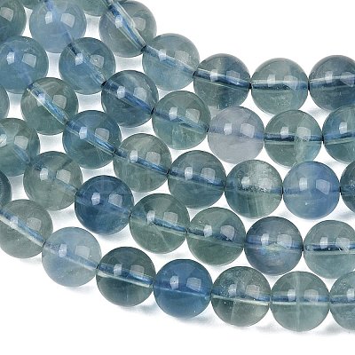 Natural Blue Fluorite Beads Strands GG-CBAF158-8mm-1