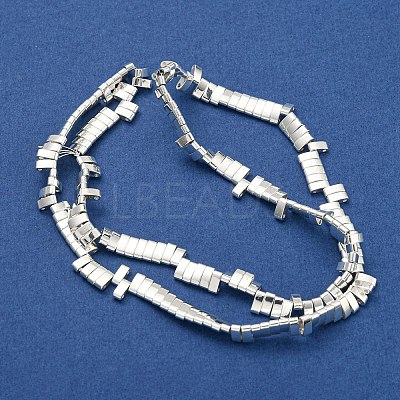 Electroplated Synthetic Non-Magnetic Hematite Beads Strands G-I360-B02-04-1