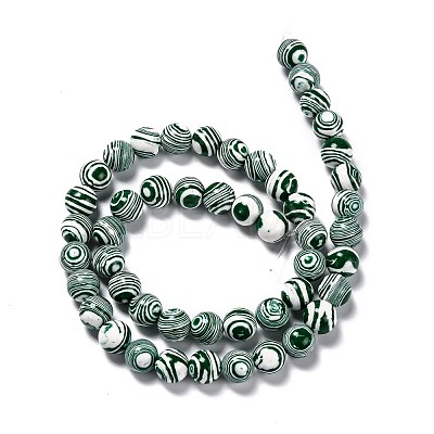 Synthetic Malachite Beads Strands G-A186-B-04-1