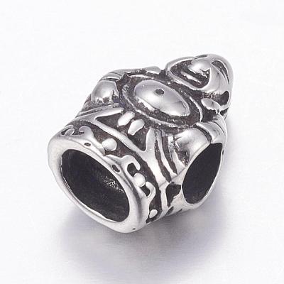304 Stainless Steel European Beads STAS-P173-068AS-1