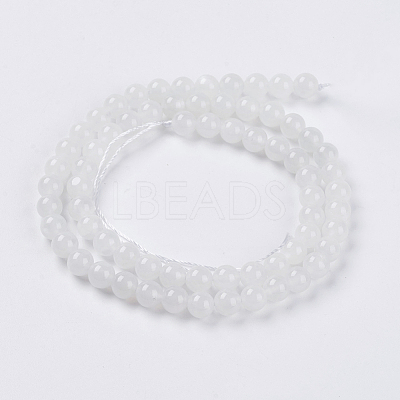 Natural White Moonstone Beads Strands G-G559-6mm-1