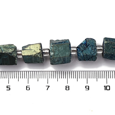 Electroplated Natural Quartz Beads Strands G-G767-02-17-1