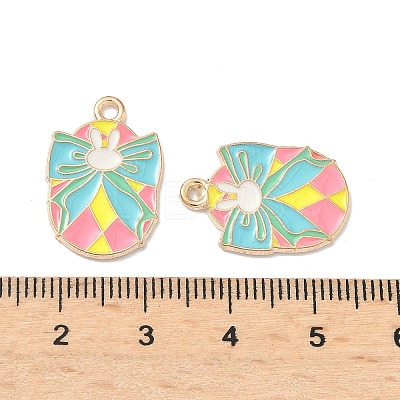 Easter Alloy Enamel Pendants ENAM-I055-01KCG-10-1