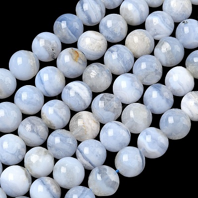 Grade A Natural Blue Lace Agate Beads Strands G-F222-29-8mm-1-1