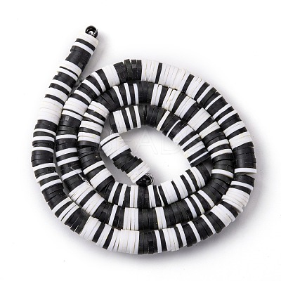 Handmade Polymer Clay Beads Strands CLAY-R089-6mm-T02B-02-1