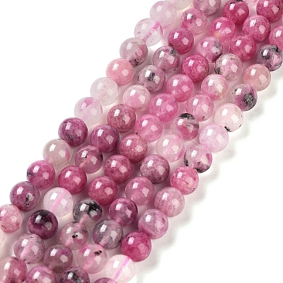 Natural Cherry Blossom Agate Beads Strands G-B076-A02-02-1