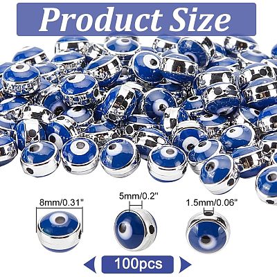 100Pcs CCB Plastic Beads FIND-NB0003-11A-1