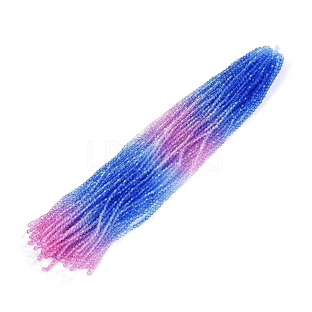 Gradient Color Baking Paint Glass Bead Strands X1-DGLA-A039-T2mm-A019-1