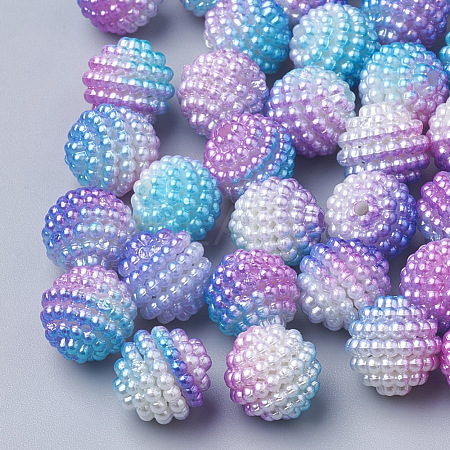 Imitation Pearl Acrylic Beads OACR-T004-12mm-08-1
