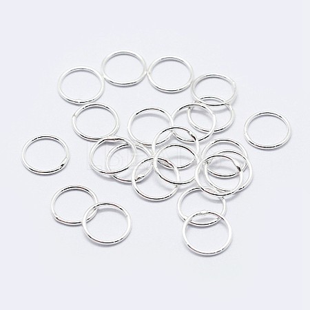 925 Sterling Silver Soldered Closed Jump Rings STER-F036-03S-1x8-1