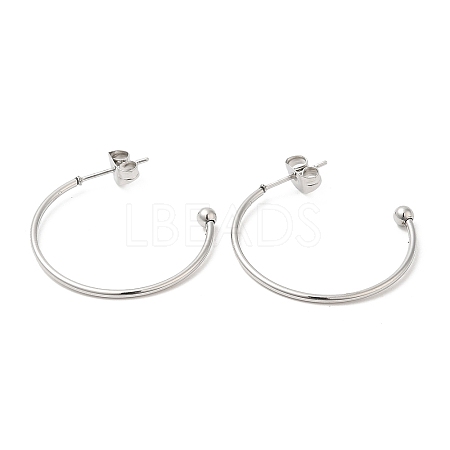 Non-Tarnish 304 Stainless Steel Stud Earring LS-EJEW-H134-02B-P-1