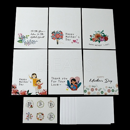 Mother's Day Gift Cards AJEW-E058-01F-1