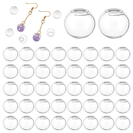 200Pcs Round Mechanized Blown Glass Globe Ball Bottles LAMP-PH0001-29-1