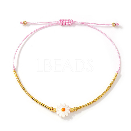 Bohemian Glass Seed Bead Braided Bracelets WO6368-9-1