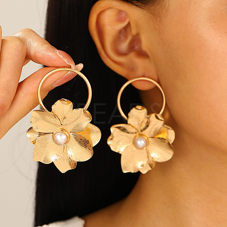 Alloy Dangle Stud Earrings WGBCB82-07-1