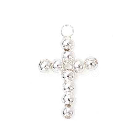 Brass Beaded Pendants PALLOY-JF04054-03-1