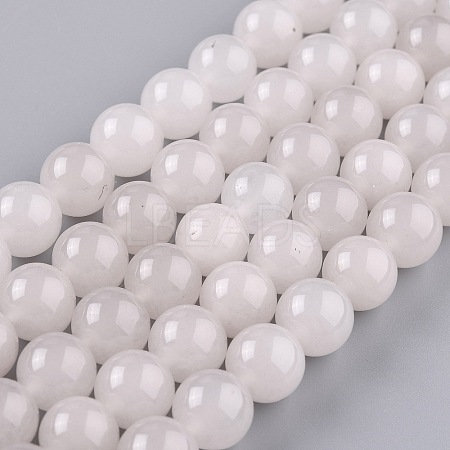Natural White Jade Beads X-G-G766-C-28-1