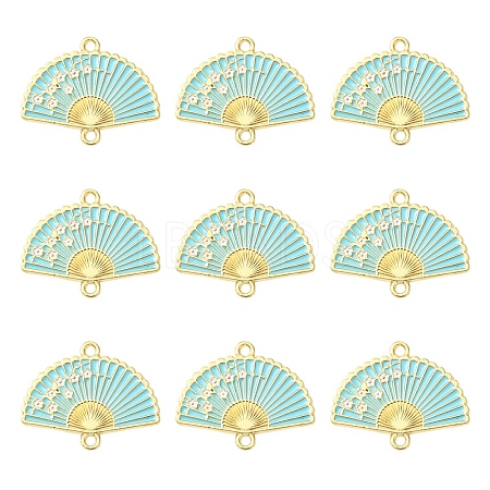 15Pcs Alloy Enamel Links Connectors ENAM-YW0006-18B-1