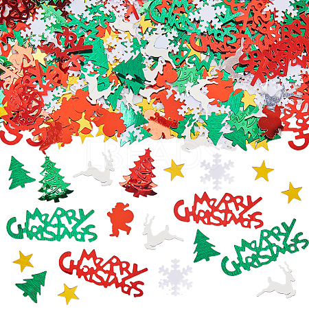 8 Sets Christmas Theme Plastic Cabochons KY-SC0002-22-1