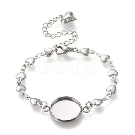 304 Stainless Steel Bracelet Making STAS-L248-009P-B-1