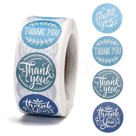 1 Inch Thank You Stickers LS-DIY-G013-A10-1