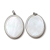 303 Stainless Steel & Natural Shell Pendants SH-CBA1E47-04P-1