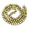 Electroplate Non-magnetic Synthetic Hematite Beads Strands X-G-S352-59B-01-2
