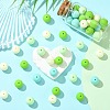 Rubberized Style Opaque Acrylic Beads MACR-CJC0009-02C-5