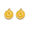 Golden Plated Alloy Enamel Charms ENAM-Q437-13O-1