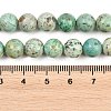 Natural Peruvian Turquoise(Jasper) Beads Strands G-F836-A02-8mm-5