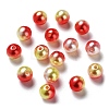 Rainbow ABS Plastic Imitation Pearl Beads OACR-Q174-8mm-15-1