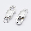925 Sterling Silver Lobster Claw Clasps STER-K167-075A-S-1