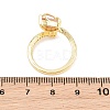 Flower Brass Micro Pave Cubic Zirconia Cuff Open Rings for Women CU-CBA0A21-06A-G-5
