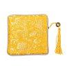 Chinese Brocade Tassel Zipper Jewelry Bag Gift Pouch ABAG-F005-02-2