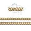 Brass Twisted Chains CHC010Y-G-6