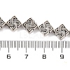Tibetan Style Rhombus Alloy Bead Strands X-TIBEB-O007-05-NR-3