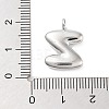 Rack Plating Brass Balloon Letter Pendants X-KK-C050-01P-Z-3