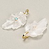 Natural Quartz Crystal Pendants G-K372-06G-A04-2