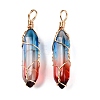 Lampwork Pendants GLAA-T023-07O-3
