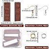 DIY Rectangle Dangle Earring Making Kit DIY-OC0009-48-2